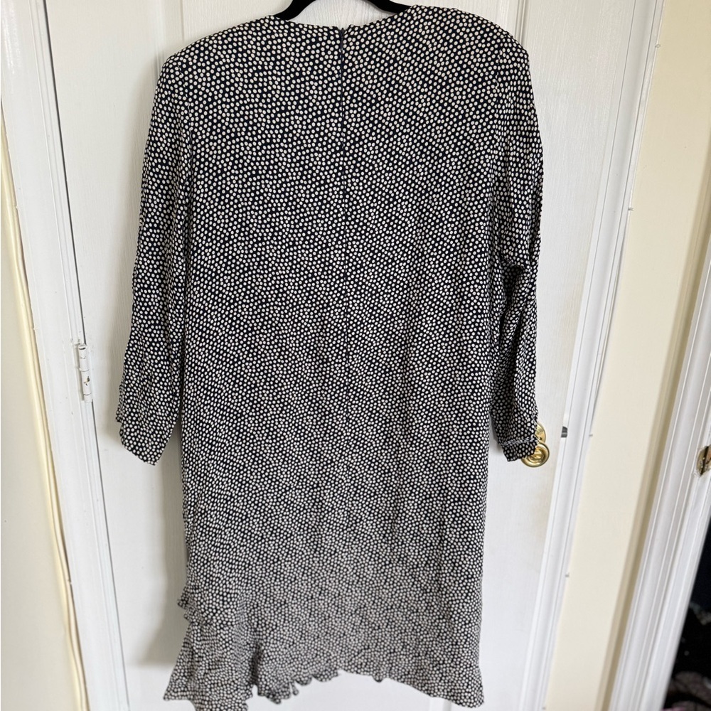Balmain Ivoire Paris Vintage Polka Dot Ruffle Dress - Picture 8 of 8